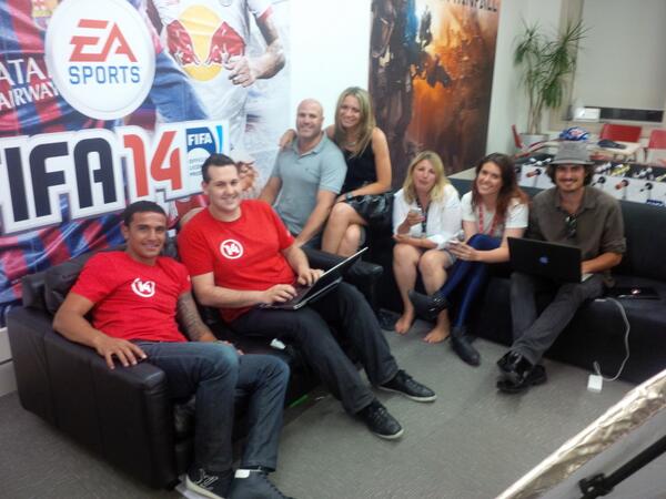 Tim_Cahill's tweet photo. Thank you to everyone for the #AskTim Q's fron @EA_Australia team, will definately be doing this again soon #Fifa14 http://t.co/O87tLBhchv