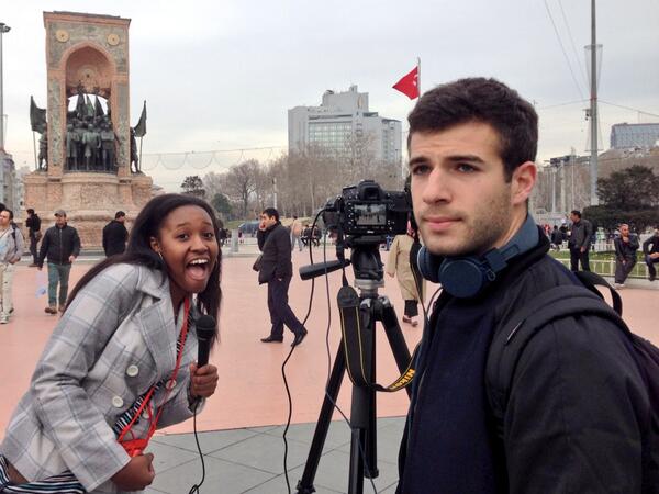 Reporting from Taksim Square with @thatsimpletom and @CassySays! #JWWIstanbul #Taksim @ColvinCenter