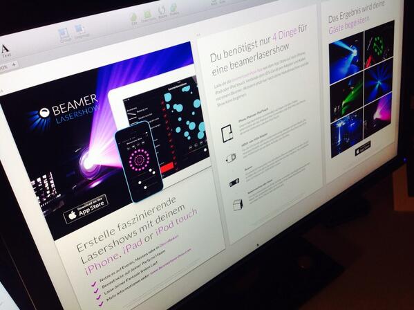beamerlasershow's tweet photo. We are still working on some new german flyer. Keep your eyes open! http://t.co/ezRJfkIfL8