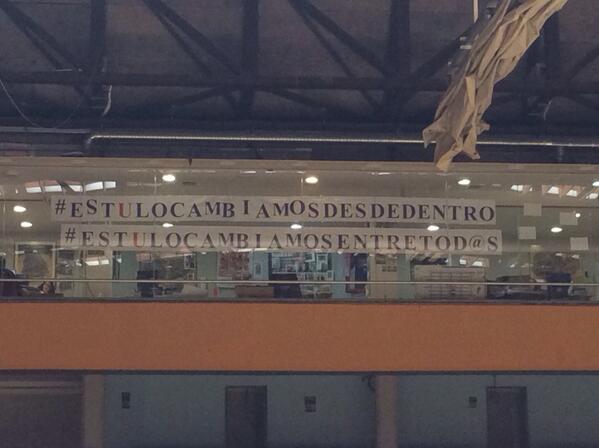 MovistarEstu's tweet photo. RT@Alfonky: Los trabajadores del @clubestudiantes no se rinden...Y tu? #aquinoserindenadie #estolocambiamosentretodos http://t.co/teUUo6rODQ