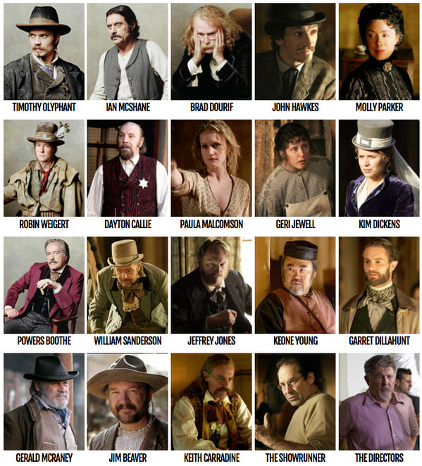 The Cast Of Deadwood Deadwood tv show, Best dramas, Timothy olyphant