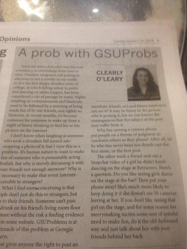 TotalDreMove's tweet image. Obviously clearly o&apos;leary is a #GSUProblems @GSUProblems