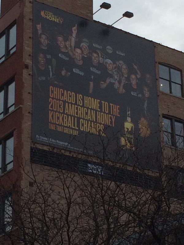 zacharywright's tweet photo. That time we won a world championship & were celebrated on a billboard in River North. #Barsity @American_Honey http://t.co/0g86hkxGF3