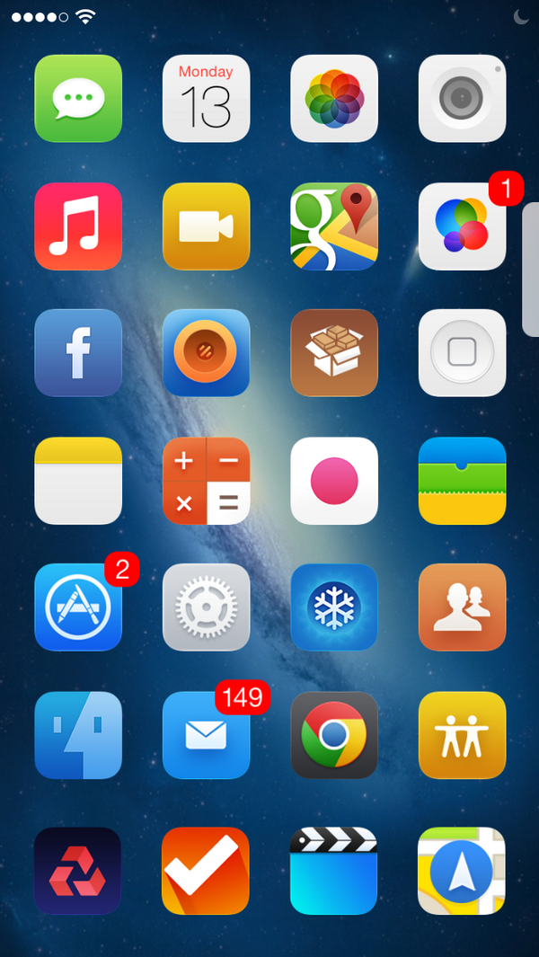 PerfectIOSTheme's tweet image. Update should be submitted by the weekend. iPad and more icons coming soon.... #ThePerfectiOS