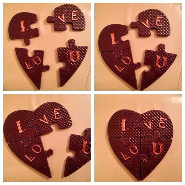 Siwchocolates's tweet photo. #foodhour introducing our chocolate 'love puzzle'. Available at http://t.co/BUSdd8zGp6 http://t.co/Toz5OLisRC