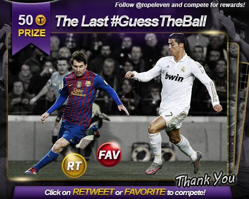 topeleven's tweet photo. Let's #GuessTheBall for the last time!
Winners will be chosen tomorrow. 
Thanks for playing with us all these months! http://t.co/m7fVqZvVjt