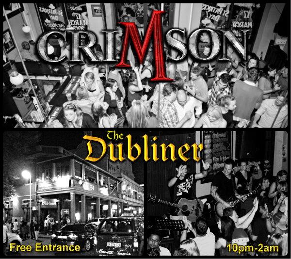 CRIMSON_LIVE's tweet photo. CRIMSON hitting Cape Town's favourite Irish destination in Long Street tonight from10pm! @DublinerCT @LongStreetLife http://t.co/mPvQoraBB6