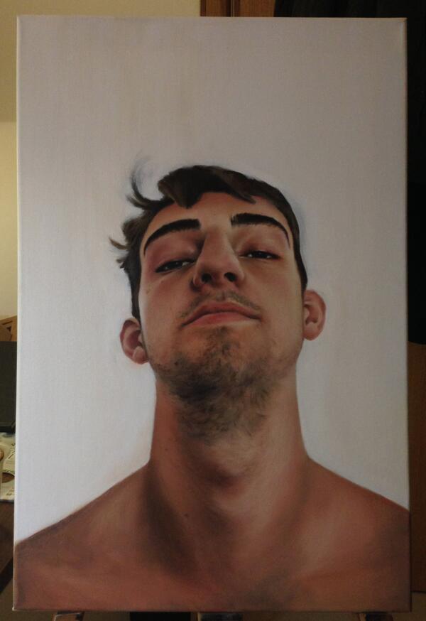 Farry_'s tweet image. An update on my latest work! an oil painting of my brother! work in progress :)