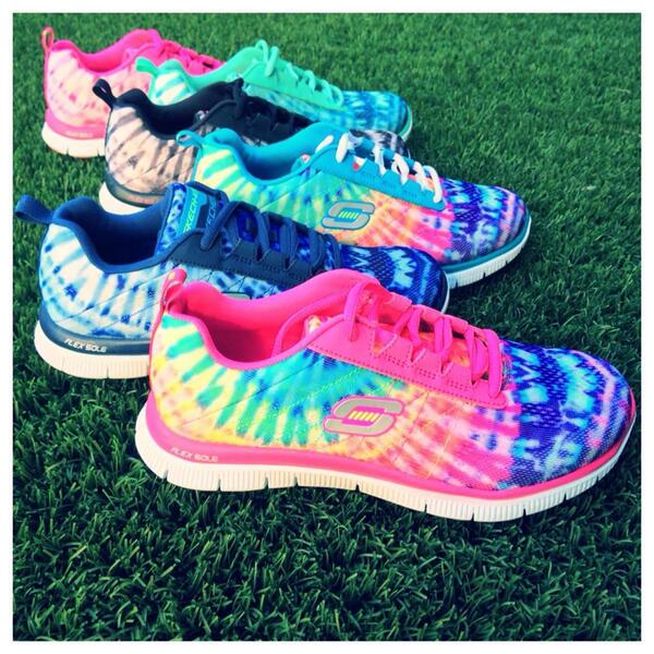 skechers flex appeal tie dye