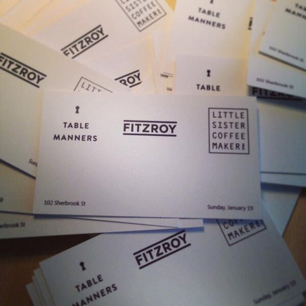 tablemannered's tweet image. Tickets on sale today at fitzroy starting at 5pm. Max 4 tickets per person @LilSisterCoffee @FitzroyWpg