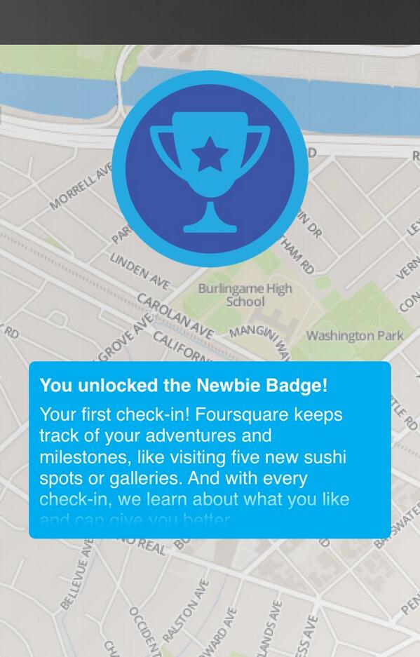 JeffKafka's tweet image. Unlocked the &quot;Newbie&quot; badge! 4sq.com/1kcWyhW