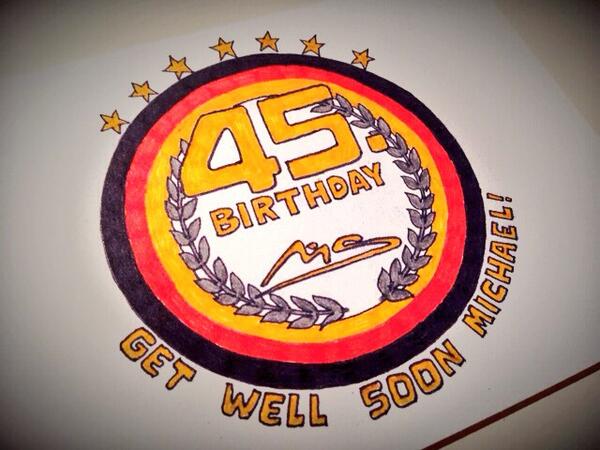 sugarroad's tweet photo. Herzlich Glückwünsche zum Geburtstag Michael!!! #MichaelSchumacher #GetwellSoonSchumi #KämpfenSchumi http://t.co/L8C5NiwGYe
