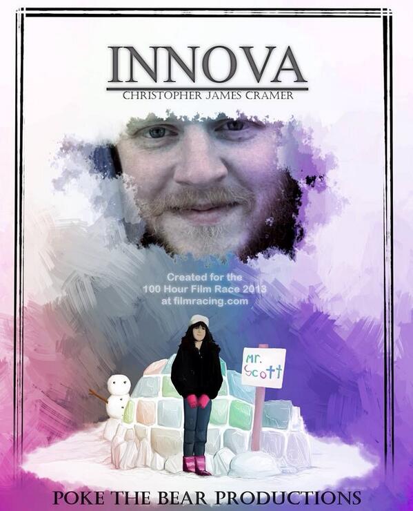RealPtB's tweet photo. Lexie Rusnak made us a poster for our 100 hour film race submission "INNOVA" #100hourfilmrace #shortfilm #filmmaking http://t.co/e6VF6pmwcN