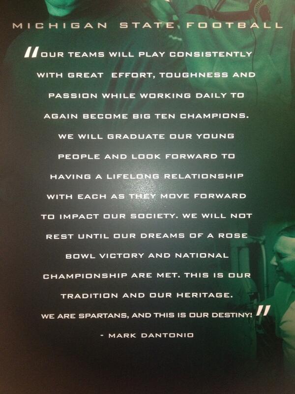 CoachBradSalem's tweet photo. #ProgramWithAPurpose RT“@DantonioMark: Just landed. Great to be back HOME in E. Lansing! WE are Spartans! #DreamBig http://t.co/qovkaXyiXV”