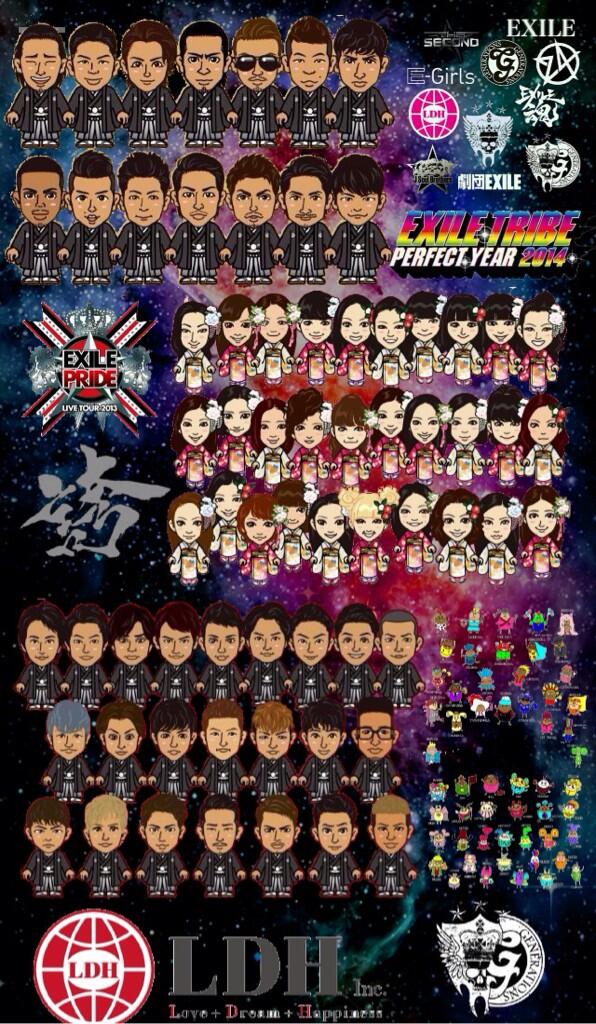 セッピー Exiletribe Ios 7対応壁紙 Exile 三代目 E Girls Gene 劇団exile グループロゴを使って作りました O 保存してくれる人rt Ldh好きな人rt すきなグループあったらrt Http T Co Ndutmq6e00 Twitter