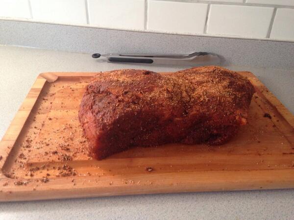 mitchlaw595's tweet photo. Pork butt is going on. Go Bucks #homeostasisBBQ http://t.co/f7Mf2uNFca