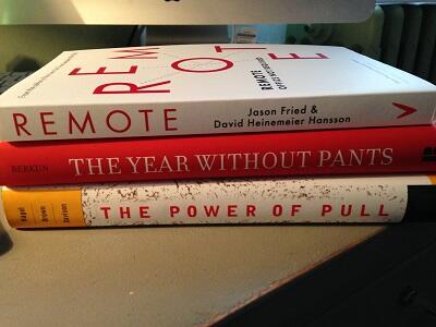 cecildjx's tweet image. #shelfie My January reading list featuring @berkun @dhh @jasonfried and @jhagel - reviews soon on #hypertextual