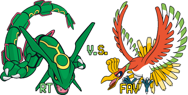 PokemonRToFAV's tweet photo. RT - Rayquaza / V.S / FAV - Ho-oh http://t.co/YweqKTet7l