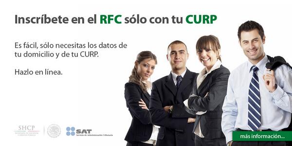 SATMX's tweet image. Ahora es más fácil y rápido inscribirte al RFC con CURP por internet ow.ly/sfteu