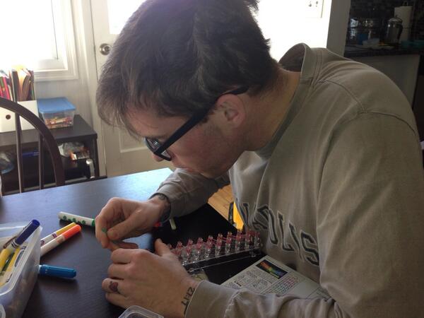 BeckyFM's tweet photo. When #themattmurphy woke up this am, I bet he wasn't planning on doing this. http://t.co/y9vBcRyLNV