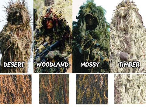 ¿Qué tipo ghillie se amolda mas a ti?
Comenta con el hastag #FavGhillie #airsoft