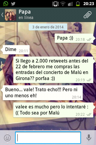 AinaMusic99's tweet photo. Dar RT porfavor.Es mucho pero por una buena causa y piensa qie no lo voy a conseguir.Porfaaaaaaa http://t.co/pwVDVS5K16