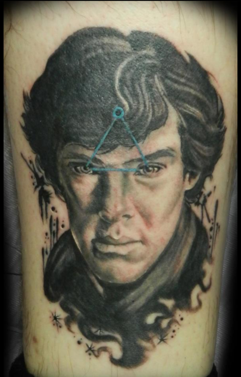 culttattoos's tweet photo. SHERLOCK &amp; his mind pyramid tattoo #sherlocklives #sherlock #tattoo http://t.co/mypS3FmRzt