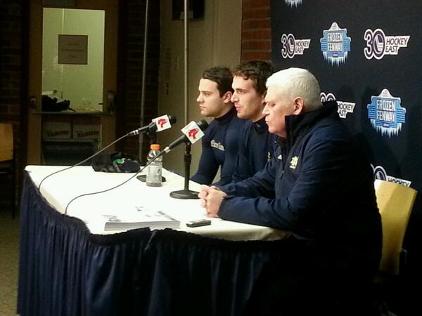 hockey_east's tweet image. Welcome @NDHockey to @FrozenFenway #leaguethings