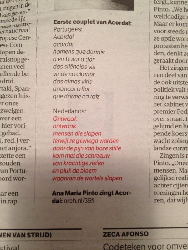 x00555's tweet photo. No jornal de hoje na holanda. http://t.co/UJa8cbXii1