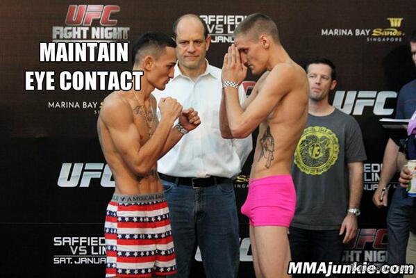 UFCMemes's tweet photo. Must have been just as awkward for all the people in the background #UFCFightNight http://t.co/eA8f2zoMC9