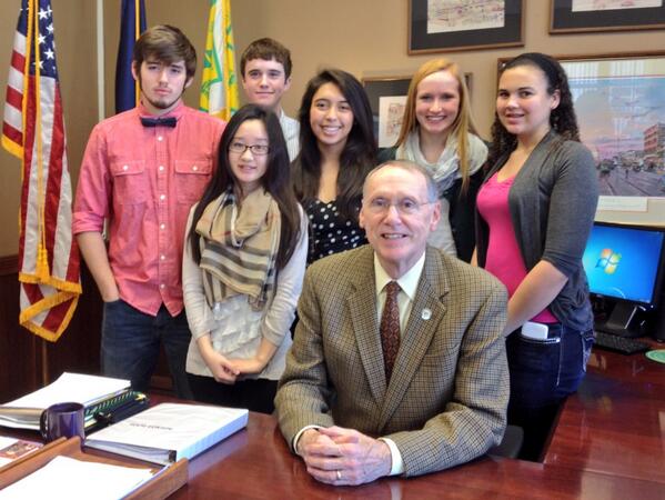 TopekaYP's tweet photo. Picture from the officers meeting with @MayorLarryW today! http://t.co/7oLVvIGm0e