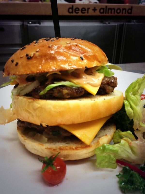 Wpg_Restaurants's tweet photo. Check out this gourmet burger at @deerandalmond http://t.co/hLRl2drjlG