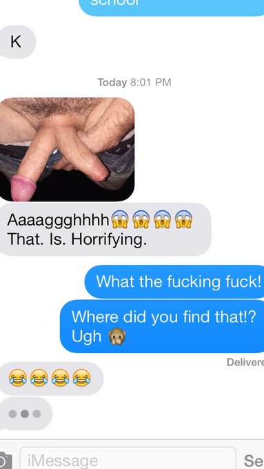 By far the best text of the day! Def #NSFW 🙊  #TwoDicksArebetterThanOne ?!? http://t.co/Q1dqk9zCDm<a href="/tag/nsfw"class="tags">#NSFW</a><a href="/tag/twodicksarebetterthanone"class="tags"><span>#twodicksarebetterthanone</span></a>