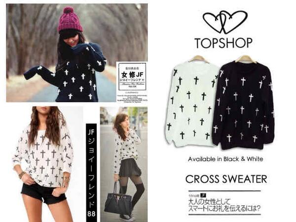 TOPSHOP CROSS SWEATER 85k • Minat? Langsung hub CP cek bio yaa <a href="/CariProduk/">Cari Produk</a> <a href="/CariProduk_/">Cari Produk</a> #cariproduk #carireseller