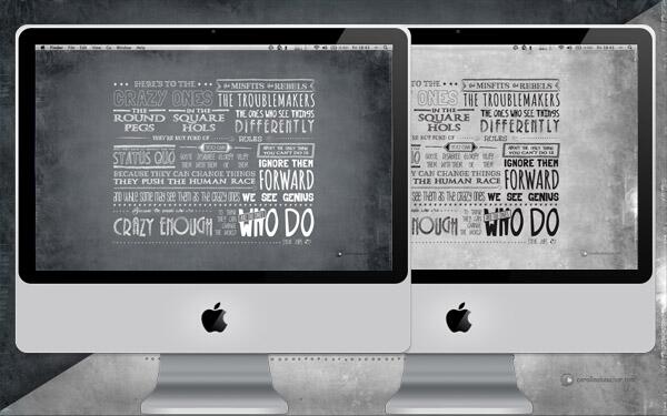 carolinakaucher's tweet image. New ‘Crazy Ones’ Wallpapers carolinakaucher.com/en/blog/index.… #handwritting #designfonts #typography #fonts #wallpaper