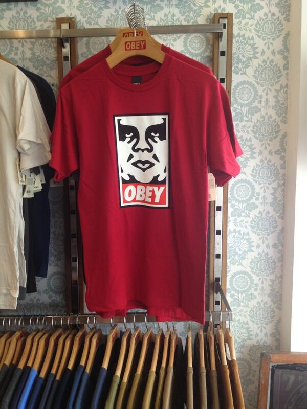 blue_panic's tweet image. Obey Icon Face / available on red, grey and black / IDR 299k