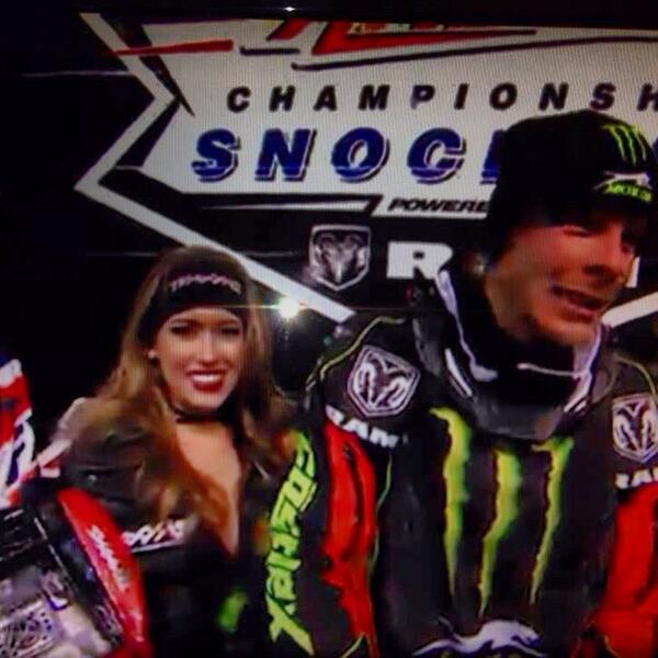 Congrats to @tuckerhibbert for making history winning today at #Traxxas Snocross! @monsterenergy @isocacss 
@traxxas