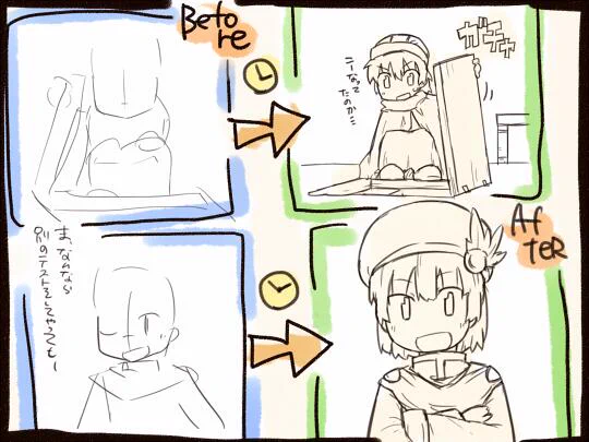 普段下描きしないので絵かくとラフからいきなりこうなります 