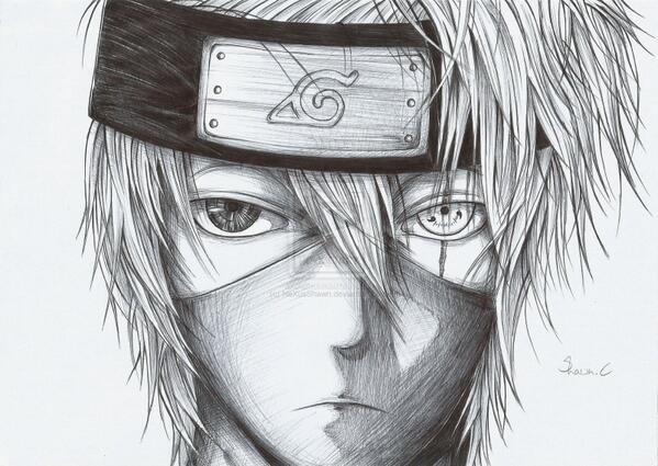 Anime Drawings On Twitter Kid Kakashi Drawing Anime Naruto