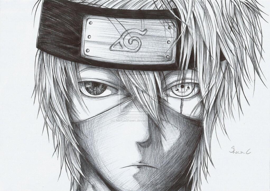 Kakashi Hatake Drawing - Drawing Skill