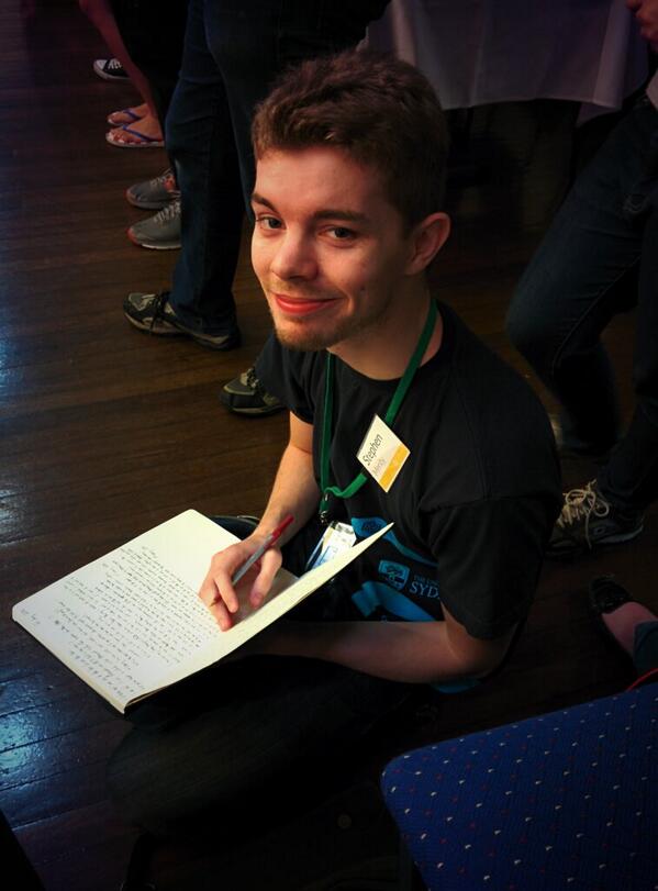 samthor's tweet photo. @Smerity #ncss2014 http://t.co/f2LJK2Binm