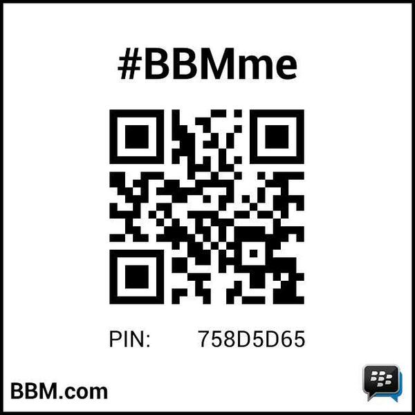 #BBMme PIN: 758D5D65
pin.bbm.com/758D5D65