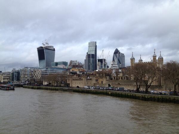AntoniaLayard's tweet image. Razor, Cheesegrater and Gherkin, dominating view from Tower Bridge &amp;amp; privatising the skyline. #changingfast