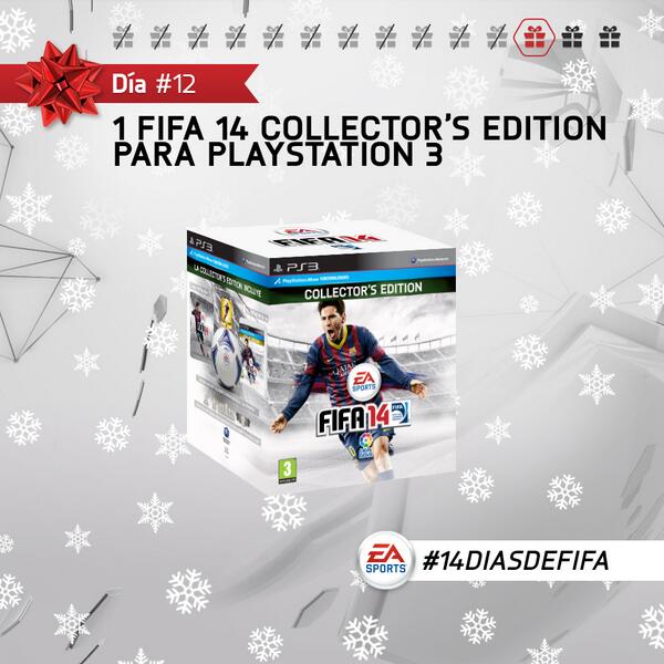 Día 12: Un #FIFA14 Collector's Edition para PS3. Sigue a @EASPORTSEsp y haz RT para poder ganar! #14diasdeFIFA