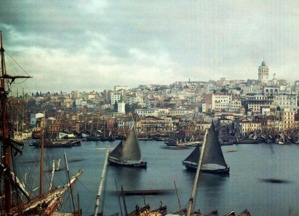 Haliç... İstanbul, 1923. Foto: Jules Gervais Courtellemont