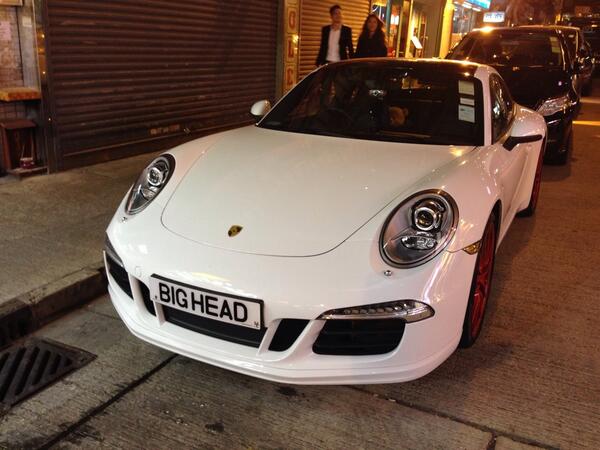 ShaunCabrita's tweet photo. @JeremyClarkson - personalised number plate in Hong Kong! http://t.co/3TDbrM4NL2