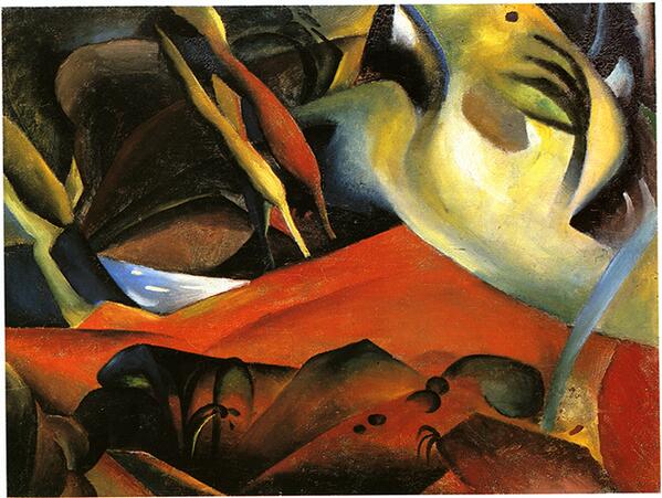 アウグスト・マッケ『嵐』(1911) August Macke - Der Strum  #表現主義 #ブリュッケ