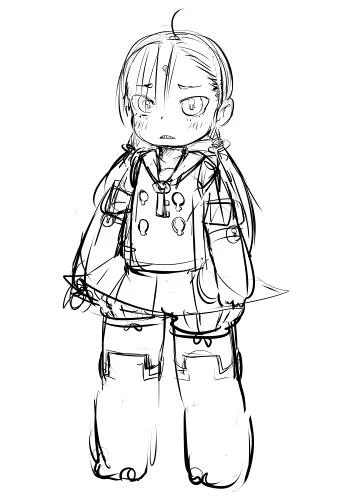 息抜きラクガキちゃん。鍵ボディのきいちゃん。とかを妄想して描いてましたですの(*'∀`*)ムフ 