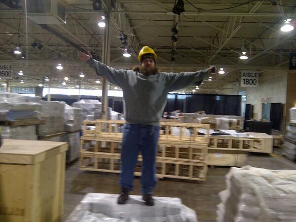 Were here @LOevents ready to reek havoc!!!! <a href="/techobloc/">Techo-Bloc</a> <a href="/techoblocpete/">Paver Pete</a> let's rock this build!!!