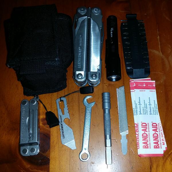 PPCApache's tweet photo. Love my EDC gear, helps me every day... #EDCForums, #Leatherman #Surge, #Micra,  #Brewzer. #SkinthOG http://t.co/nz7YD2JPvH